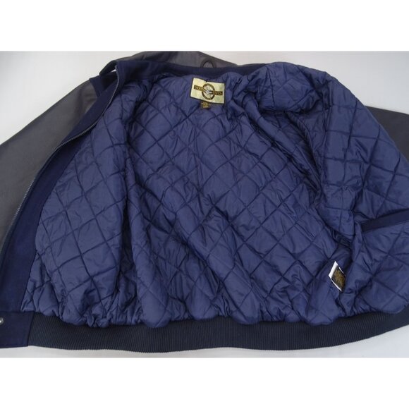 Vintage Columbus Destroyers Bomber XL AFL Arena Football Wool Leather Coat RARE - Picture 4 of 9